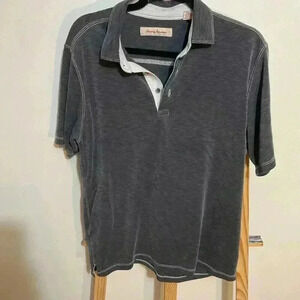 Tommy Bahama grey polo size medium